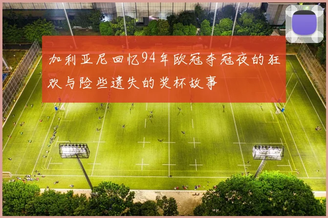 加利亚尼回忆94年欧冠夺冠夜的狂欢与险些遗失的奖杯故事